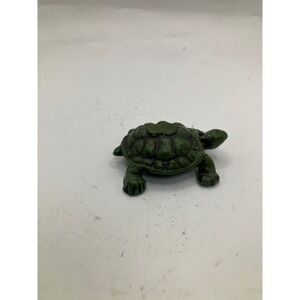 Vintage‎ Green Turtle Trinket Dish Ashtray Small Animal Figurine Decor